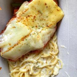 Chicken Parmigiana Carbonara
