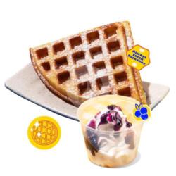 Waffle Blueberry Cream