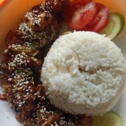 Ayam Teriaki   Nasi Putih