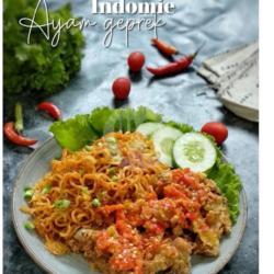 Indomie Goreng Ayam Geprek Dan Es Permen Karet
