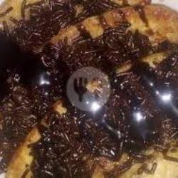 Pisang Bakar Topping Meses Coklat Dan Susu