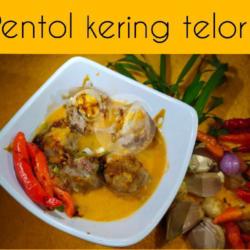 Pentol Kering Telor