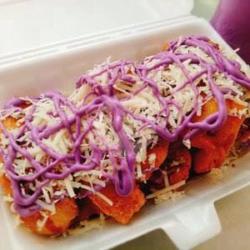 Pisang Goreng Keju Saus Taro