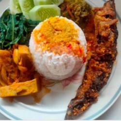 Nasi Ikan Lele Goreng