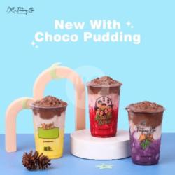 Paket Sedat Sedot 3 Cup (chocomilk Pudding, Red Velvet Puding, Taro Pudding)