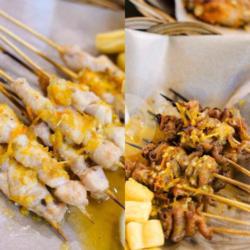 Sate Campur (ayam/kulit)