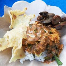 Nasi Pecel Telor Asin