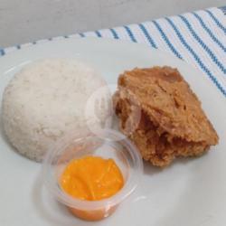 Paket Nasi Ayam Keju (dada/paha Atas)