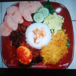 Nasi Uduk Telor  Balado