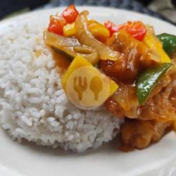 Ayam Asam Manis   Nasi