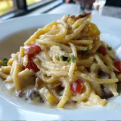 Spaghetti Carbonara (smoked Beef)