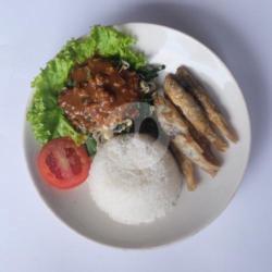 Nasi Pecel Wader / Telur