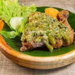 Ayam Geprek Gila Pedasnya(sambal Ijo)