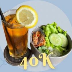 Paket 1 Ricebowl Belly   1 Shaken/lychee/lemon Tea