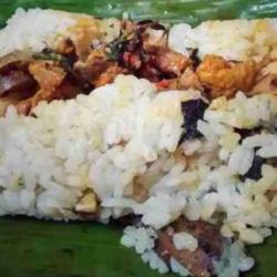 Nasi Bakar Ati Ampela   Jengkol