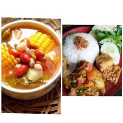 Paket Pecak Ayam Goreng (ayam Jumbo)