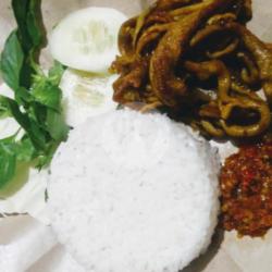 Nasi Usus Ayam   Teh Manis