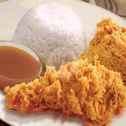 Ayam Kfc  Nasi  Manis Dingin