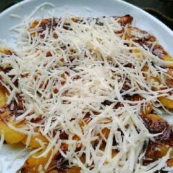 Pisang Penyet Keju Susu Coklat