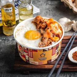 Truffle Chicken Rice With Mentai Sauce