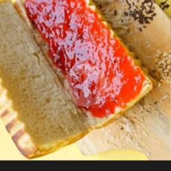 Roti Bakar Strawberry Jam Susu