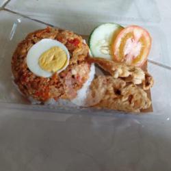 Nasi Tempe Penyet Telur