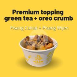 Pisang Coklat Topping Greentea   Oreo