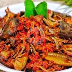 Terong Balado   Teri   Nasi