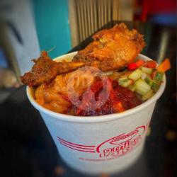 Mie Laksa Kuah Kari   Ayam Rendang   Teh Obeng