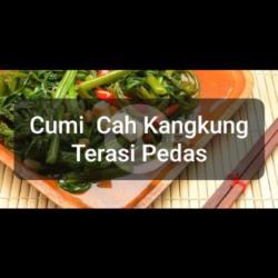 Cumi Cah Kangkung Pedas   Nasi   Es Teh Manis Atau Hangat