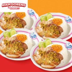 Paket 4 Nasi Ayam Penyet