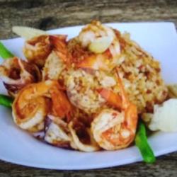 Nasgor Seafood (udang Besar   Cumi) Masak Mentega