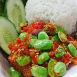 Paket Nasi Ayam Geprek Sambel Petai