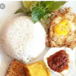 Paket Telor Dadar Tahu Tempe Sambel Timun