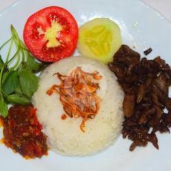 Nasi Usus Bacem Sambel Tongkol