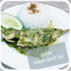 Paket Nasi Ikan Selar Cabe Rawit Ijo