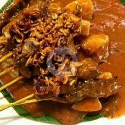 Sate Padang Pedas Mantul 9 Tusuk  2 Ketupat