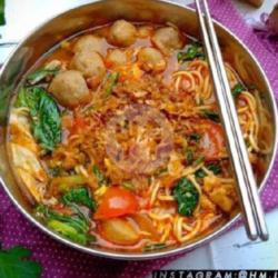 Mie Tek Tek Kuah Bakso Ati Ampela