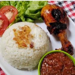 Nasi   Ayam Bakar Paha   Rambak