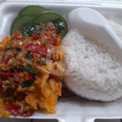 Nasi Chicken Katsu Geprek