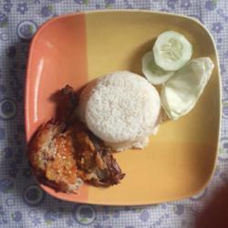 Nasi Ayam Penyet Pedas Manis