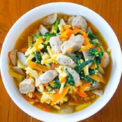 Tumis Bakso Ayam  Sayur