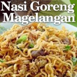 Nasi Goreng Magelangan/mawut Bihun   Es Teh