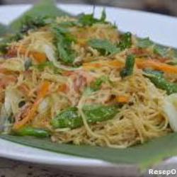 Bihun Goreng Jengkol  Ayam  Baso