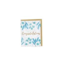 Greeting Card Blue Flower Harvest Goods