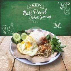 Nasi Pecel   Telor