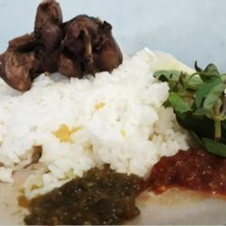 Nasi   Ampela Hati   Lalapan   Sambal