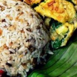 Nasi Tutug Oncom Telur