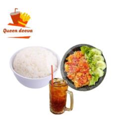 Combo Panas 9 (sayap Geprek   Nasi   Esteh)