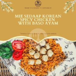 Mie Sedaap Korean Spicy Chicken With Bakso Krikil